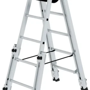 Bestpreis Günzburger Treppenstehleiter Alu 2x5 Sprossen