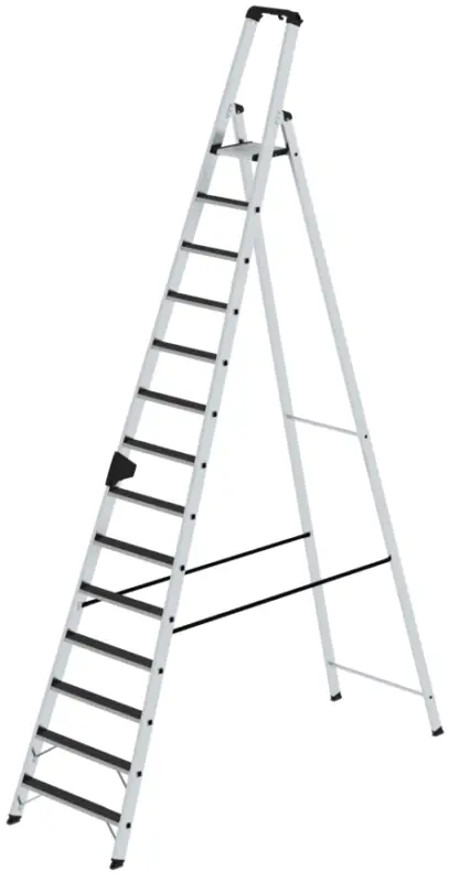Günzburger Stehleiter R13 Alu clip-step 14 Stufen Markenprodukt