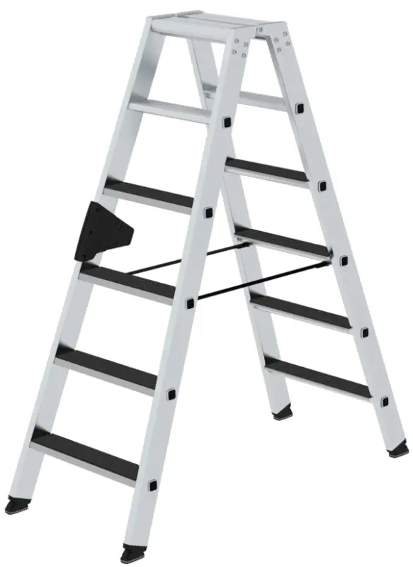 Günzburger Stehleiter R13 Alu clip-step 2x6 Stufen Markenware