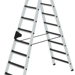 Billig Günzburger Stehleiter R13 Alu clip-step 2x9 Stufen