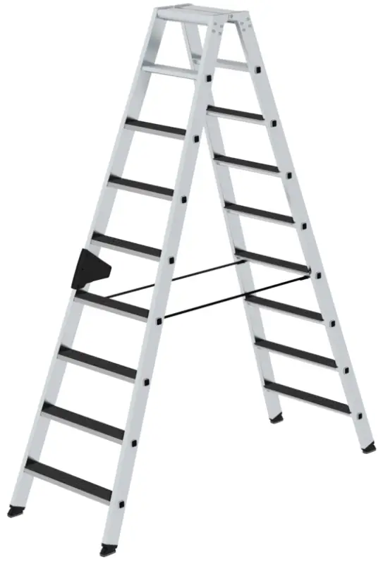 Billig Günzburger Stehleiter R13 Alu clip-step 2x9 Stufen