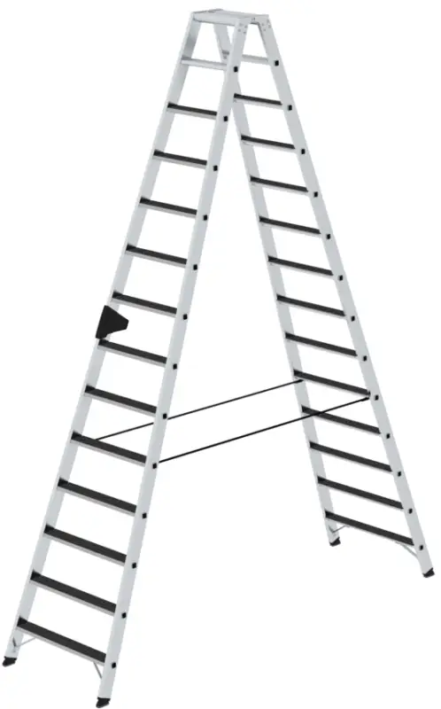 Markenware Günzburger Stehleiter R13 Alu clip-step 2x14 Stufen