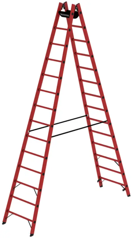 Saisonangebot Günzburger Stehleiter Vollkunststoff 2x14 Sprossen