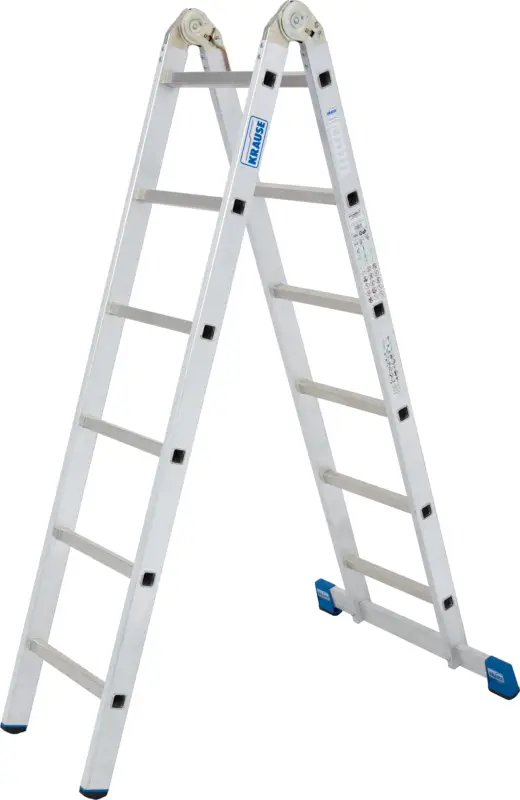 Preiswert Krause Alu-Sprossengelenkcombileiter 2x3 + 2x6 Sprossen