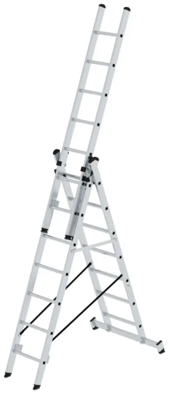 Preis Gesenkt Günzburger Mehrzweckleiter S Alu 3-teilig 3x7 Sprossen