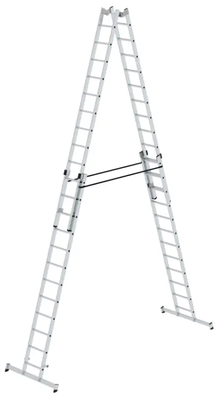 Finale Aktion Günzburger Stehleiter nivello Alu 4-teilig 4x12 Sprossen