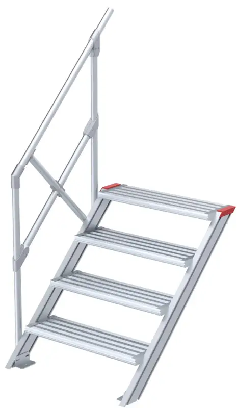 euroline Alu-Treppe 45° 4 Stufen - 800 mm Nur Für Kurze Zeit