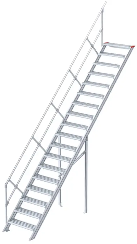 euroline Alu-Treppe 45° 18 Stufen - 800 mm Nur Heute