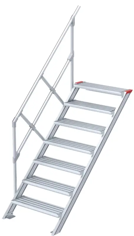 euroline Alu-Treppe 45° 7 Stufen - 1000 mm Nur Für Kurze Zeit