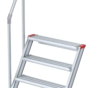 Echt euroline Alu-Treppe 60° 4 Stufen - 800 mm