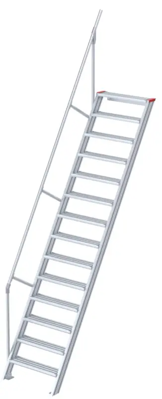 euroline Alu-Treppe 60° 14 Stufen - 800 mm Preisreduziert