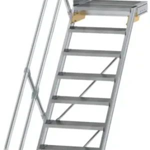 Abverkauf Günzburger Podesttreppe 45° 10 Stufen - 600 mm breit