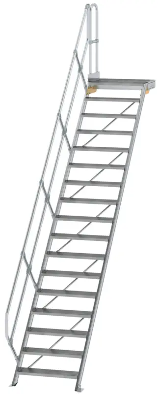 Günzburger Podesttreppe 45° 17 Stufen - 800 mm breit Sichere Zahlung