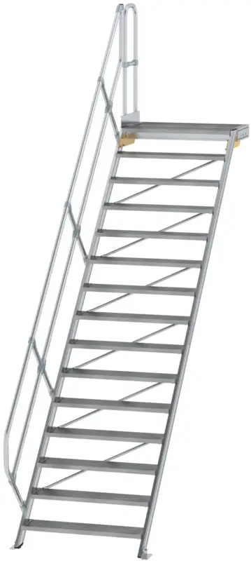 Günzburger Podesttreppe 45° 15 Stufen - 1000 mm breit Beliebt