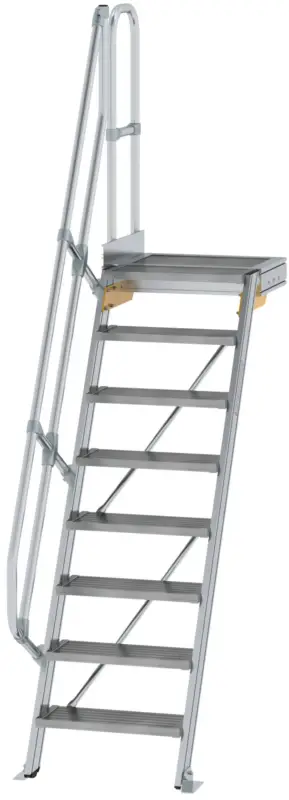 Günzburger Podesttreppe 60° 8 Stufen - 600 mm breit Zertifiziert