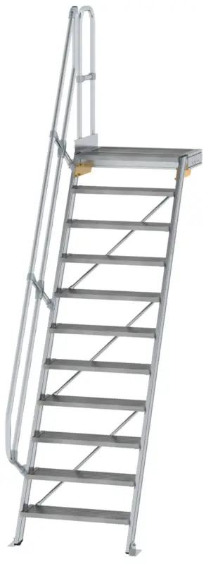 Günzburger Podesttreppe 60° 11 Stufen - 800 mm breit Neue Ware