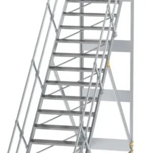 Beliebt Günzburger Podesttreppe fahrbar 45° 19 Stufen - 1000 mm breit