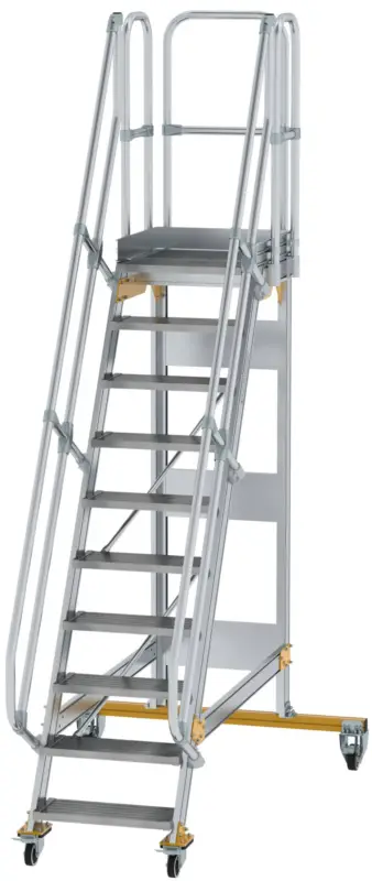 Nur Für Kurze Zeit Günzburger Podesttreppe fahrbar 60° 10 Stufen - 600 mm breit