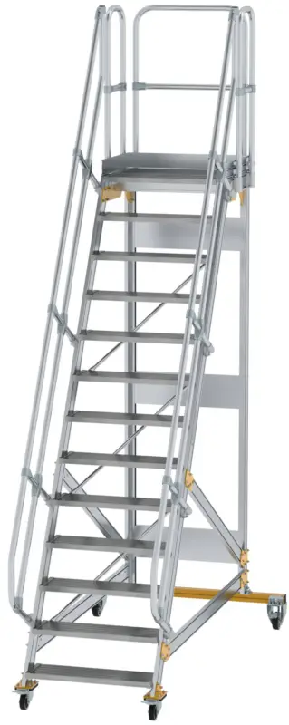 Sale Günzburger Podesttreppe fahrbar 60° 13 Stufen - 800 mm breit