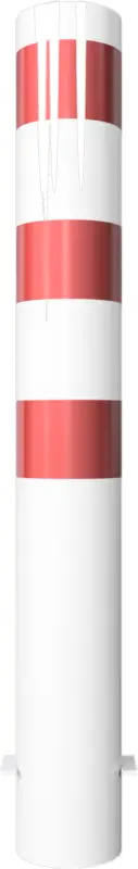 Neue Ware Schake Stahlrohrpoller OE Ø 152 mm weiß rot - 1,20 m