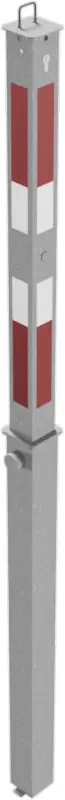 Must-Have Schake Absperrpfosten VP 70 x 70 mm verzinkt weiß rot