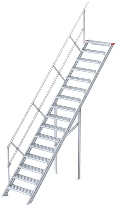 euroline Alu-Treppe 45° 16 Stufen - 1000 mm Begrenztes Angebot
