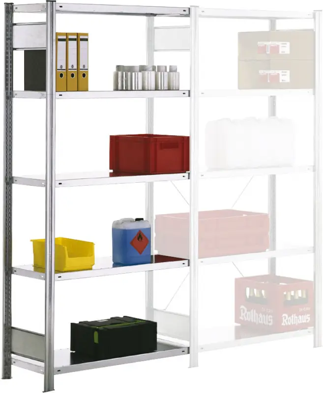 Regalwerk BERT Lagerregal 150 7 Anbaufeld 3000 x 1005 x 300 mm Günstig