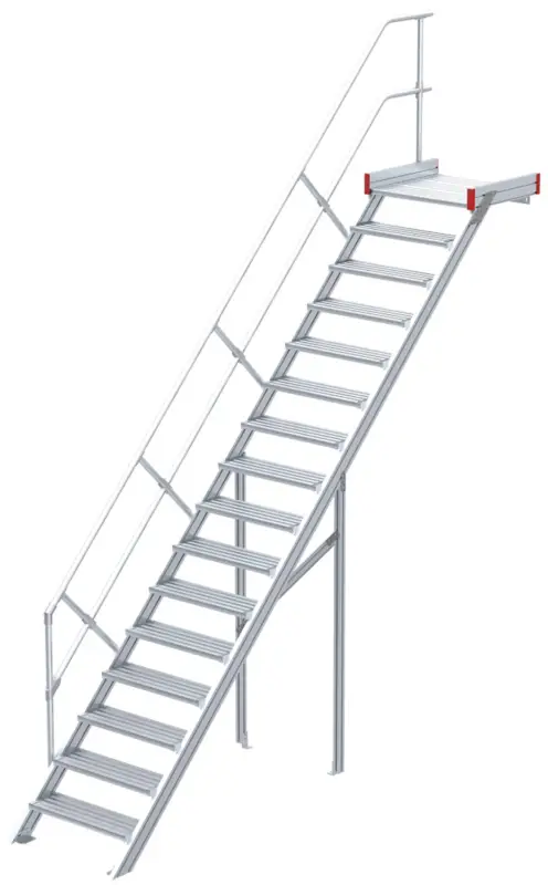 Neuheit euroline Podesttreppe 45° 16 Stufen - 600 mm