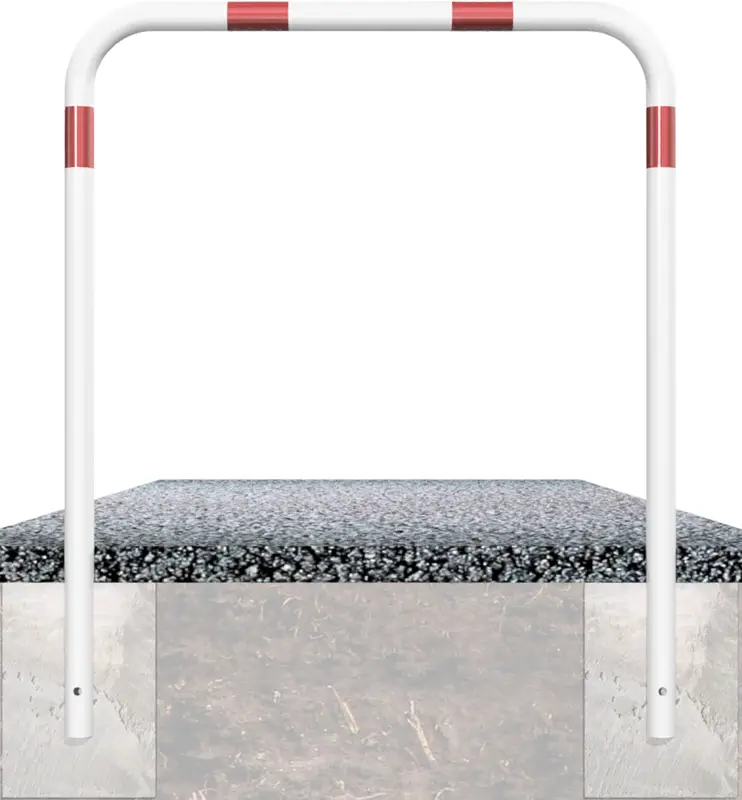 Schake Rohrbügel Stahl OE Ø 60 mm weiß rot - 1000 x 1200 mm Preisreduziert
