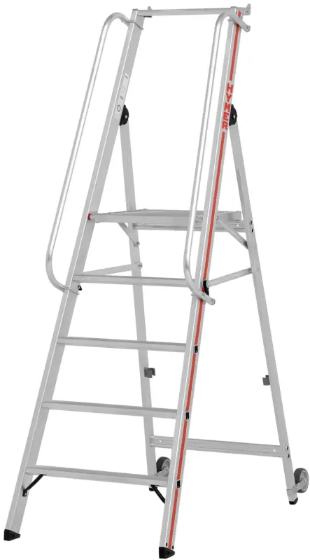Hymer Plattformleiter rollbar 5 Stufen Preisknaller