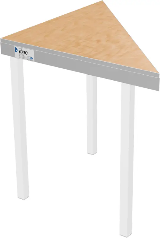 Zertifiziert Bütec Bühnenpodest Indoor Dreieck 1,00 x 1,00 x 1,41 m