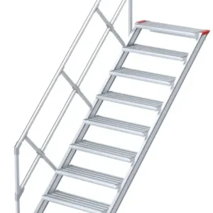 euroline Alu-Treppe 45° 10 Stufen - 1000 mm Finale Aktion