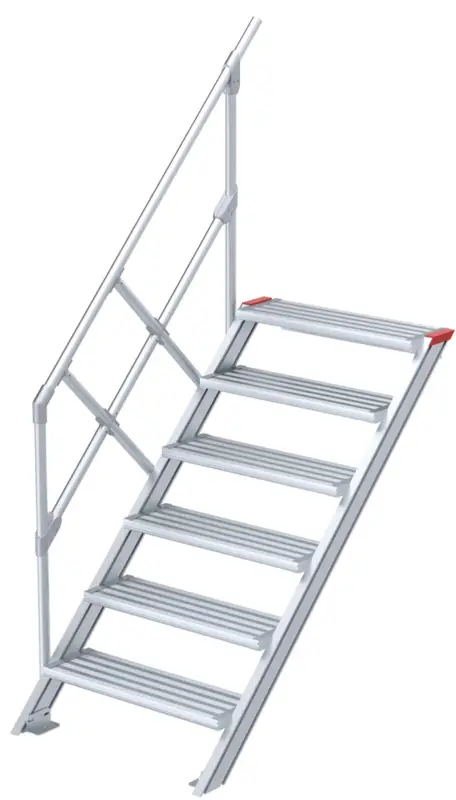 Direkt Vom Hersteller euroline Alu-Treppe 45° 6 Stufen - 1000 mm