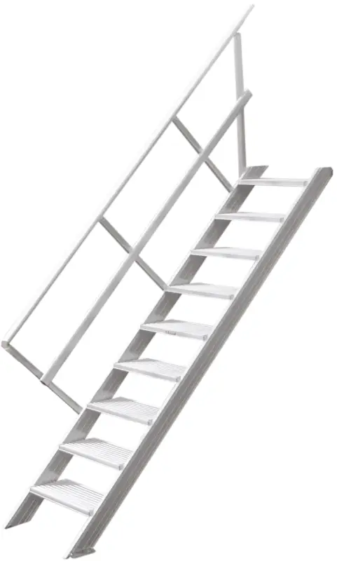 Hymer Treppe 45° 10 Stufen - 1000 mm Echt