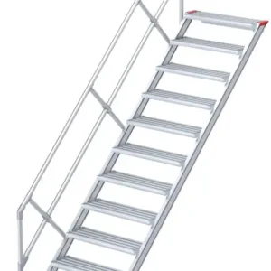 Echt euroline Alu-Treppe 45° 12 Stufen - 600 mm