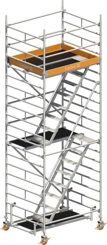 Treppengerüst Layher Uni Komfort P2 4202 - Arbeitshöhe 6,20 m Jetzt Kaufen