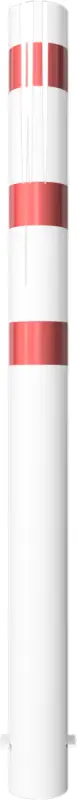 Bestseller Schake Stahlrohrpoller OE Ø 152 mm weiß rot - 2,00 m