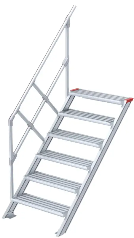 Kracherpreis euroline Alu-Treppe 45° 6 Stufen - 600 mm