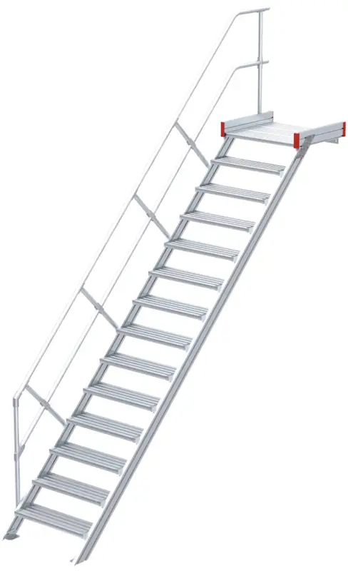 Direkt Vom Hersteller euroline Podesttreppe 45° 14 Stufen - 1000 mm