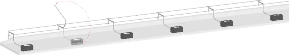 Layher Flachdach Seitenschutz stationär 61,40 m Neue Kollektion