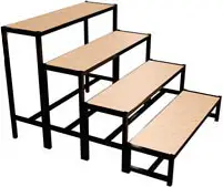 Garantierte Lieferung Bütec Bühnentreppe Stahl 4-stufig Indoor