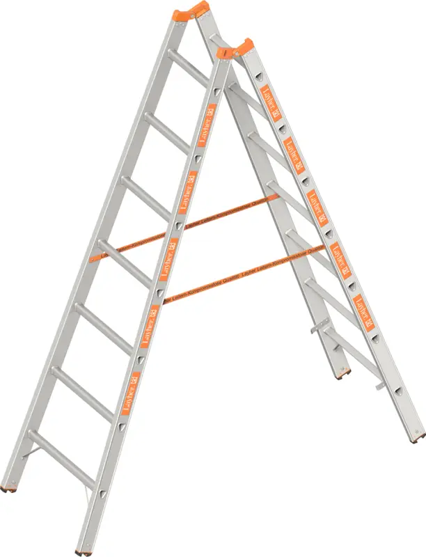 Preisknaller Layher Stehleiter Alu 2x7 Sprossen