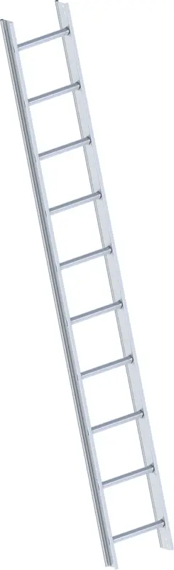 Markenware Layher Dachleiter Alu 10 Sprossen natur