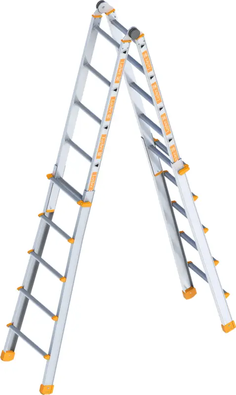Layher Teleskopleiter Alu 4x5 Sprossen Markenware