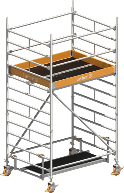 Fahrgerüst Layher Uni Kompakt P2 1405002 - Arbeitshöhe 4,20 m Schnäppchen