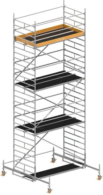 Fahrgerüst Layher Uni Breit P2 1402106 mit Diagonal-Optimierung - Arbeitshöhe 8,38 m Billig