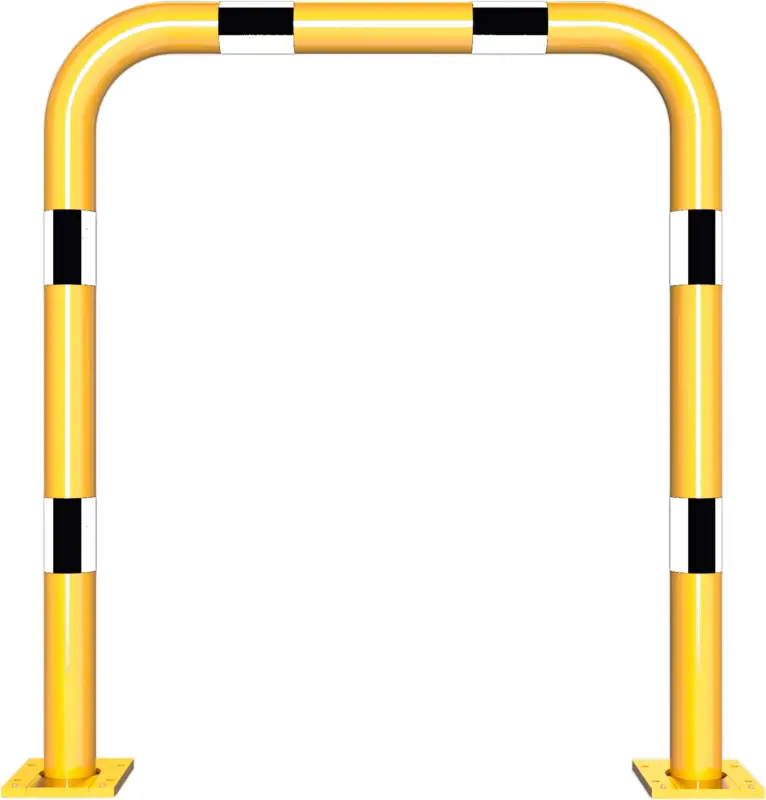 Schake Rammschutzbügel Stahl abnehmbar OD Ø 76 mm gelb schwarz - 1000 x 1150 mm Sofort Bestellen