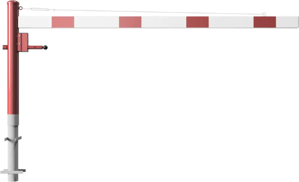 Schake Drehschranke - Schrankenbaum 100 x 50 mm OED weiß rot - 2500 mm Angebot