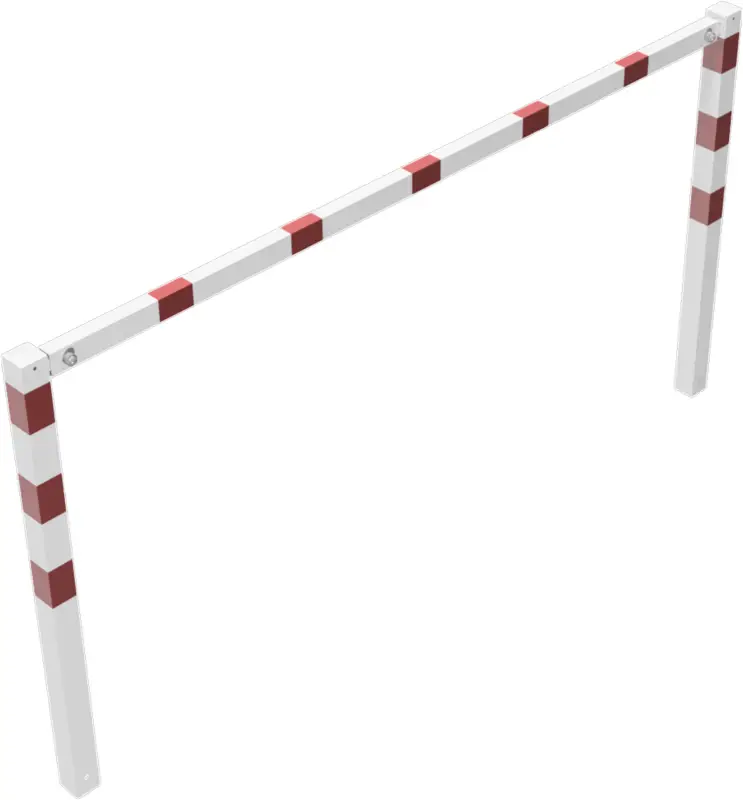 Jetzt Bestellen Schake Wegesperre Stahl schraubbar OE 70 x 70 mm weiß rot - 2500 x 1200 mm
