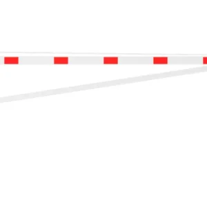 Angebot Schake Drehschranke mit Auflagestütze - Schrankenbaum 100 x 50 mm OEP weiß rot - 5500 mm